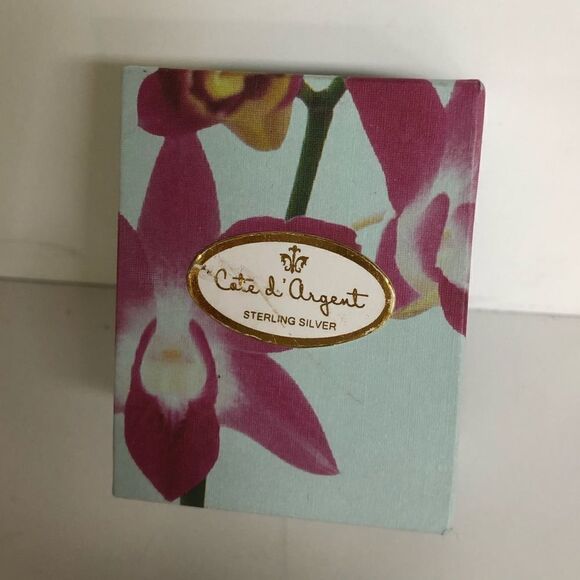 Cate d Argent crystal and sterling silver earrings - Picture 1 of 5